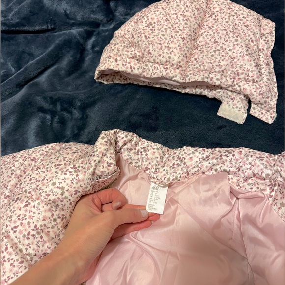 Cute Warm Floral Winter Puffer Jacket - Picture 2 of 4